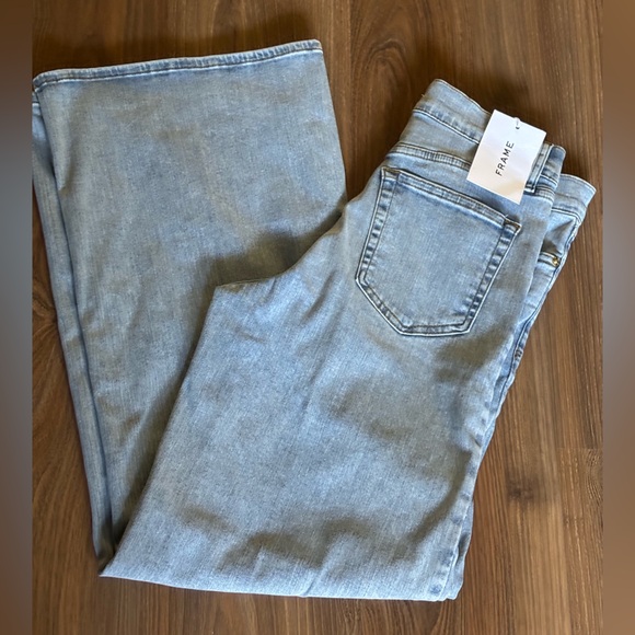 FRAME Light Blue Women's Flare Jeans - Picture 10 of 11
